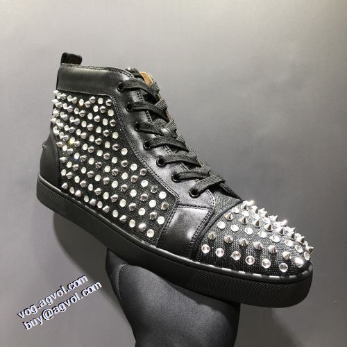 クリスチャンルブタン Christian Louboutin 2021秋冬 クリスチャンルブタンコピー ブランド 利便性に優れ ハイトップシューズ 底にラバーが貼ってある オリジナル