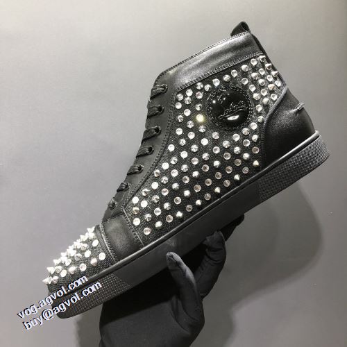 クリスチャンルブタン Christian Louboutin 2021秋冬 クリスチャンルブタンコピー ブランド 利便性に優れ ハイトップシューズ 底にラバーが貼ってある オリジナル
