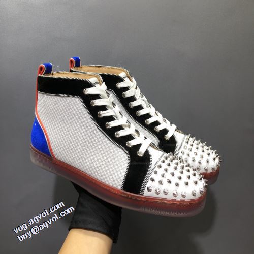 クリスチャンルブタンコピーブランド 2021秋冬 ハイトップシューズ 海外限定ライン クリスチャンルブタン Christian Louboutin すべり防止 リゾートスタイル ハイカット