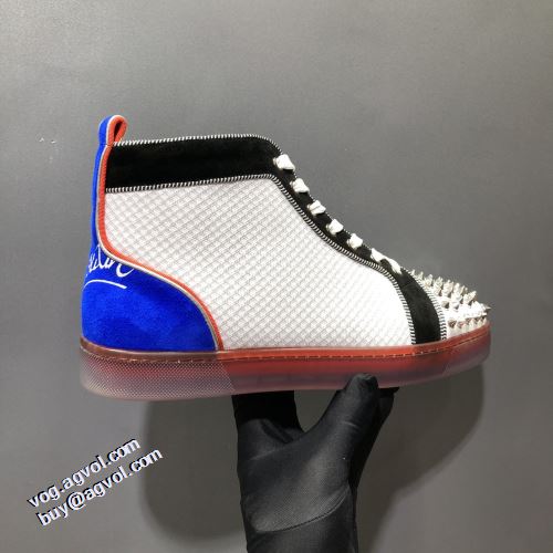 クリスチャンルブタンコピーブランド 2021秋冬 ハイトップシューズ 海外限定ライン クリスチャンルブタン Christian Louboutin すべり防止 リゾートスタイル ハイカット