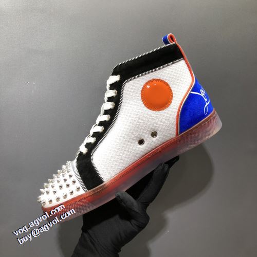 クリスチャンルブタンコピーブランド 2021秋冬 ハイトップシューズ 海外限定ライン クリスチャンルブタン Christian Louboutin すべり防止 リゾートスタイル ハイカット