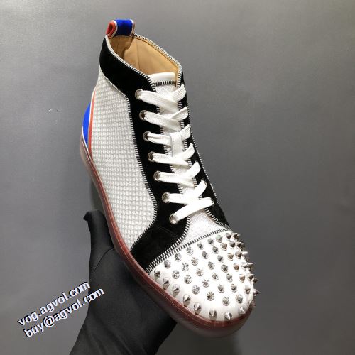 クリスチャンルブタンコピーブランド 2021秋冬 ハイトップシューズ 海外限定ライン クリスチャンルブタン Christian Louboutin すべり防止 リゾートスタイル ハイカット