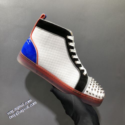 クリスチャンルブタンコピーブランド 2021秋冬 ハイトップシューズ 海外限定ライン クリスチャンルブタン Christian Louboutin すべり防止 リゾートスタイル ハイカット