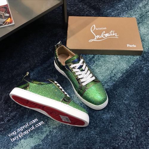 カジュアルシュッズ サイズ豊富 クリスチャンルブタン Christian Louboutin ナチュラルな素材感 フラットシューズ 2021秋冬 クリスチャンルブタンコピー