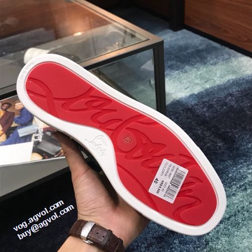 カジュアルシュッズ サイズ豊富 クリスチャンルブタン Christian Louboutin ナチュラルな素材感 フラットシューズ 2021秋冬 クリスチャンルブタンコピー