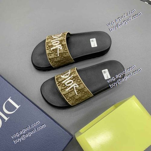スリッパ ディオールブランド コピー 最安値に挑戦 すべり防止 2021春夏 ディオール DIOR 3色可選 カジュアルサンダル