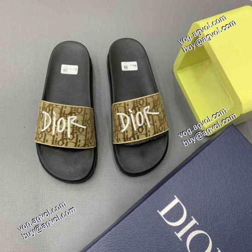 スリッパ ディオールブランド コピー 最安値に挑戦 すべり防止 2021春夏 ディオール DIOR 3色可選 カジュアルサンダル