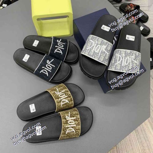 スリッパ ディオールブランド コピー 最安値に挑戦 すべり防止 2021春夏 ディオール DIOR 3色可選 カジュアルサンダル