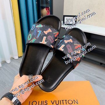 大人 トレンド スリッパ ルイ ヴィトンコピー 2021 早くも完売している 春夏LOUIS VUITTON 2色可選