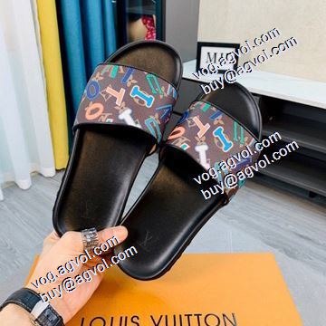 大人 トレンド スリッパ ルイ ヴィトンコピー 2021 早くも完売している 春夏LOUIS VUITTON 2色可選