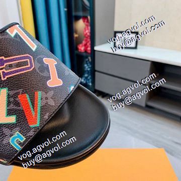 大人 トレンド スリッパ ルイ ヴィトンコピー 2021 早くも完売している 春夏LOUIS VUITTON 2色可選