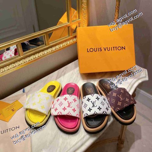 コスパ最高のプライス 2021 おしゃれに絶大な人気の 春夏LOUIS VUITTON 4色可選 サボサンダル 高機能防滑ソール ルイ ヴィトンコピーブランド 