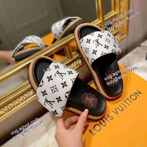 コスパ最高のプライス 2021 おしゃれに絶大な人気の 春夏LOUIS VUITTON 4色可選 サボサンダル 高機能防滑ソール ルイ ヴィトンコピーブランド 