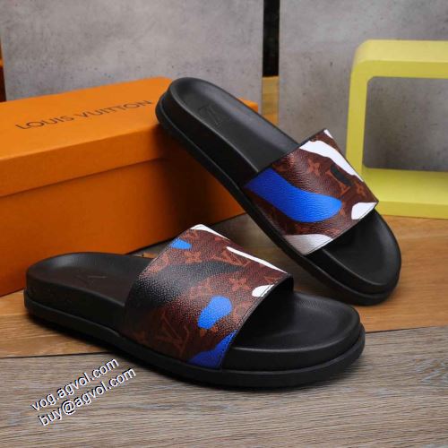 スリッパ ショートパンツ 確定となる上品 2021春夏 着用 コスパ最高のプライス ルイ ヴィトンコピー LOUIS VUITTON 履き心地のいい