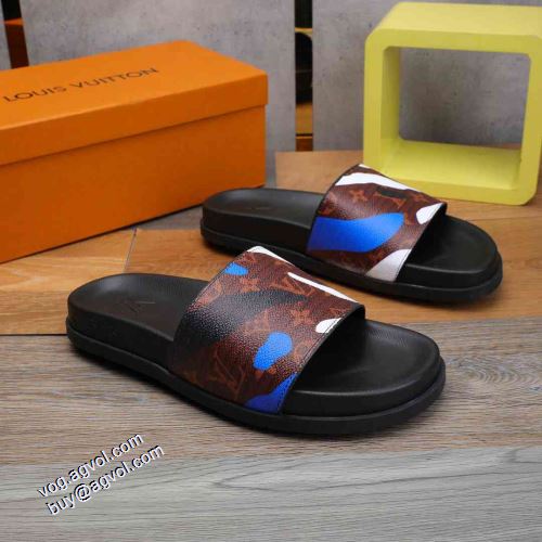 スリッパ ショートパンツ 確定となる上品 2021春夏 着用 コスパ最高のプライス ルイ ヴィトンコピー LOUIS VUITTON 履き心地のいい