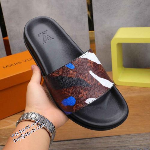 スリッパ ショートパンツ 確定となる上品 2021春夏 着用 コスパ最高のプライス ルイ ヴィトンコピー LOUIS VUITTON 履き心地のいい