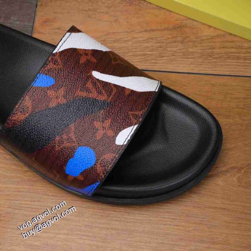 スリッパ ショートパンツ 確定となる上品 2021春夏 着用 コスパ最高のプライス ルイ ヴィトンコピー LOUIS VUITTON 履き心地のいい
