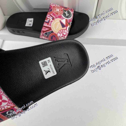 ファッション 人気 ルイ ヴィトンコピーブランド 2021 前開きタイプ スリッパ 春夏LOUIS VUITTON コーデ 知的なムードを演出 