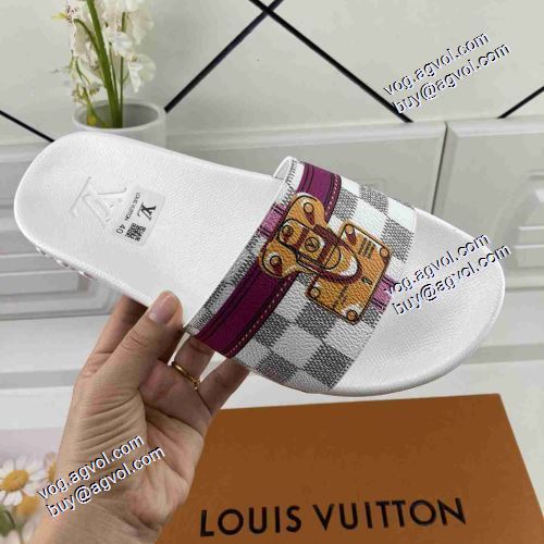 2021春夏 2色可選 LOUIS VUITTON リゾートスタイル 高級ルームシューズ ルイ ヴィトンブランド 偽物 通販 ランキング1位 コンフォートサンダル