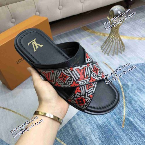 魅力ファッション ルームシューズ/室内履き 2021春夏LOUIS VUITTON 3色可選 ナチュラルな素材感 ルイ ヴィトンコピーブランド
