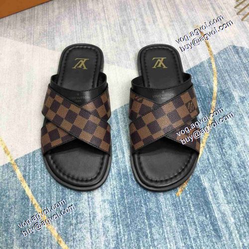 ルイ ヴィトンスーパーコピー  2021 軽い履き心地 春夏 2色可選 LOUIS VUITTON 個性的 コンフォートサンダル ナチュラルな素材感
