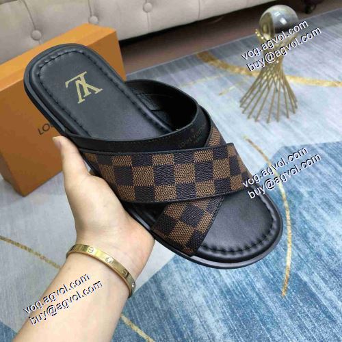 ルイ ヴィトンスーパーコピー  2021 軽い履き心地 春夏 2色可選 LOUIS VUITTON 個性的 コンフォートサンダル ナチュラルな素材感