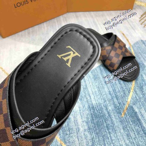 ルイ ヴィトンスーパーコピー  2021 軽い履き心地 春夏 2色可選 LOUIS VUITTON 個性的 コンフォートサンダル ナチュラルな素材感