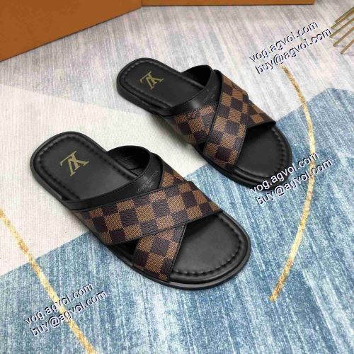ルイ ヴィトンスーパーコピー  2021 軽い履き心地 春夏 2色可選 LOUIS VUITTON 個性的 コンフォートサンダル ナチュラルな素材感