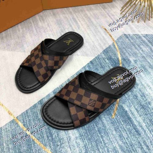 ルイ ヴィトンスーパーコピー  2021 軽い履き心地 春夏 2色可選 LOUIS VUITTON 個性的 コンフォートサンダル ナチュラルな素材感