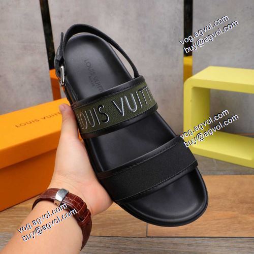 高品質 人気 ルイ ヴィトンブランド コピー 2021春夏 コンフォートサンダル 2色可選 LOUIS VUITTON ナチュラルな素材感