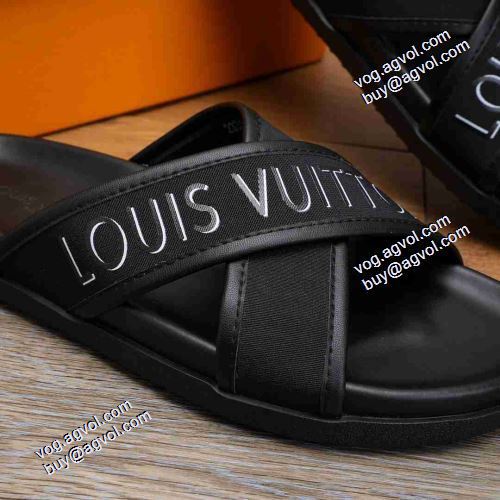 個性的なデザ 滑りにくい ルイ ヴィトンブランド 偽物 通販 ホームスリッパ 2021春夏LOUIS VUITTON 2色可選 極上シューズ