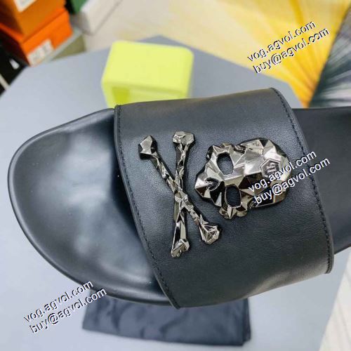 2021春夏 フィリッププレイン PHILIPP PLEIN スリッパ フィリッププレインブランド コピー コンフォートサンダル 限量販売 すべり防止