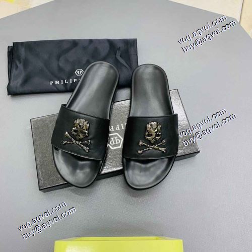 2021春夏 フィリッププレイン PHILIPP PLEIN スリッパ フィリッププレインブランド コピー コンフォートサンダル 限量販売 すべり防止