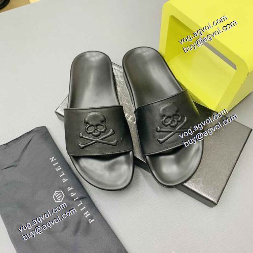超目玉 極上シューズ 2021春夏 フィリッププレイン PHILIPP PLEIN スリッパ フィリッププレインコピー 足馴染みのいい 
