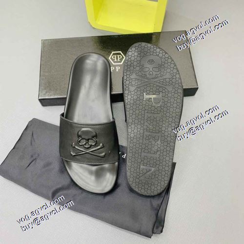 超目玉 極上シューズ 2021春夏 フィリッププレイン PHILIPP PLEIN スリッパ フィリッププレインコピー 足馴染みのいい 
