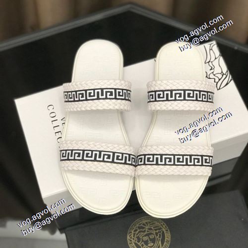 カジュアルサンダル 2021春夏 ヴェルサーチVERSACE スリッパ ヴェルサーチコピー ブランド 争奪戦必至 滑りにくい 2色可選