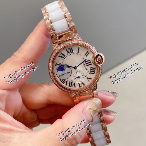 カルティエ CARTIERコピー ブランド シックスタイルに活躍 2021春夏 Ballon Bleu de Cartier 女性用腕時計 多色選択可 36mm
