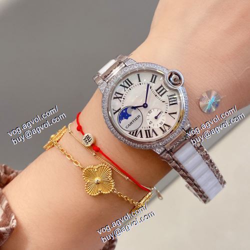 カルティエ CARTIERコピー ブランド シックスタイルに活躍 2021春夏 Ballon Bleu de Cartier 女性用腕時計 多色選択可 36mm