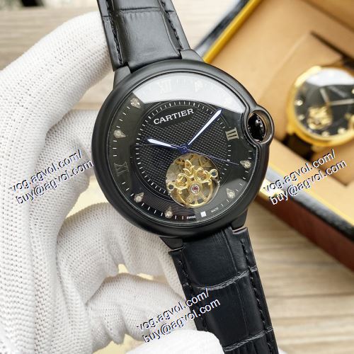 カルティエ CARTIER 2021春夏 CARTIERスーパーコピー 芸能人に愛用者続出 46x13mm メンズ 腕時計 機械式 多色選択可 3針クロノグラフ 日付表示