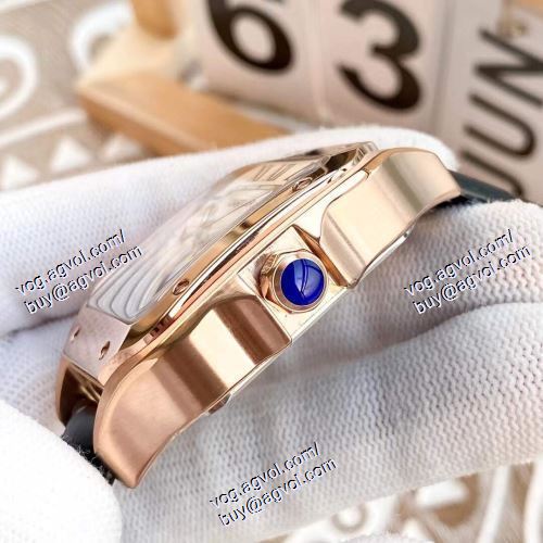 もっとも高い人気を誇る サファイヤクリスタル風防 CARTIER カルティエ偽物ブランド 2021春夏 メンズ 腕時計 機械式（自動巻き）ムーブメント 5色可選 Santos-Dumont 316Lステンレス 4針クロノグラフ 星辰月相显示