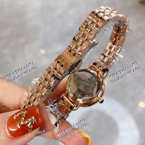 ブランド コピー 落ち着いた質感 2021春夏 女性用腕時計 3色可選 24x7.3mm 輸入クオーツムーブメント 