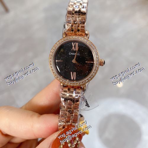 ブランド コピー 落ち着いた質感 2021春夏 女性用腕時計 3色可選 24x7.3mm 輸入クオーツムーブメント 