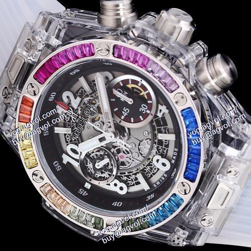 耐久性に優れ 2021春夏 ウブロ HUBLOTコピーブランド メンズ 腕時計 BIG BANGシリーズ411.JX.4802.RT 2色可選