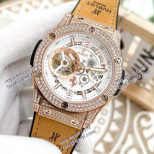 注目のアイテム ウブロ HUBLOTブランドコピー 2021春夏 メンズ 腕時計 5色可選 45*13mm メンズ腕時計コピー 316ステンレス ラバー 機械式（自動巻き）ムーブメント ウブロ HUBLOT コピー