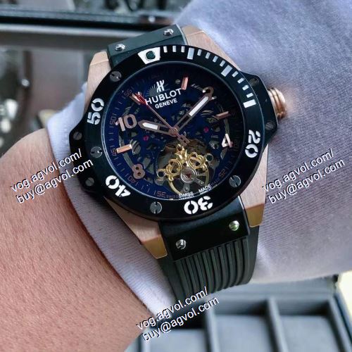 2021春夏 人気 ランキング ウブロ HUBLOT 5色可選 メンズ 腕時計 ウブロブランド コピー 45*13mm コーティング高密度鏡面 機械式（自動巻き）ムーブメント