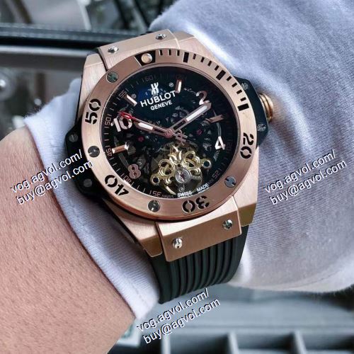 2021春夏 人気 ランキング ウブロ HUBLOT 5色可選 メンズ 腕時計 ウブロブランド コピー 45*13mm コーティング高密度鏡面 機械式（自動巻き）ムーブメント