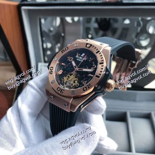 2021春夏 人気 ランキング ウブロ HUBLOT 5色可選 メンズ 腕時計 ウブロブランド コピー 45*13mm コーティング高密度鏡面 機械式（自動巻き）ムーブメント