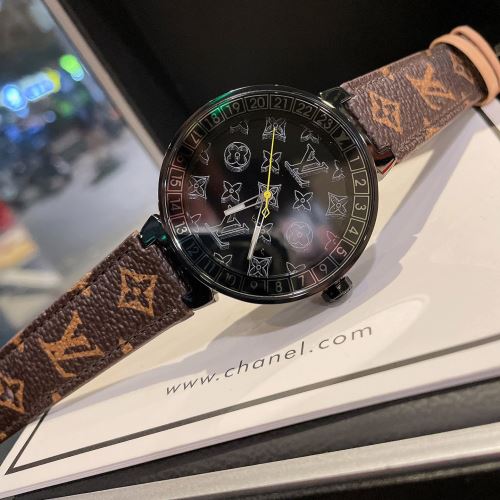 デザイン性の高い ステンレス ミネラルガラス 2022早春 ルイ ヴィトン LOUIS VUITTON ルイ ヴィトンスーパーコピー 自動巻き ムーブメント 牛革布地ベルト 女性用腕時計