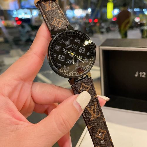 デザイン性の高い ステンレス ミネラルガラス 2022早春 ルイ ヴィトン LOUIS VUITTON ルイ ヴィトンスーパーコピー 自動巻き ムーブメント 牛革布地ベルト 女性用腕時計