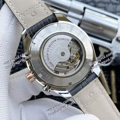 5色可選 OMEGA オメガコピー お洒落な存在感 2021春夏 メンズ 腕時計 42mm レザー 機械式（自動巻き）ムーブメント 摩擦に強い鉱物質鏡面 品質保証 OMEGA時計コピー